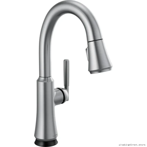 Coranto Modern Touch Bar Faucet with Pull-Down Spray | Arctic Stainless 9979T-AR-DST Delta