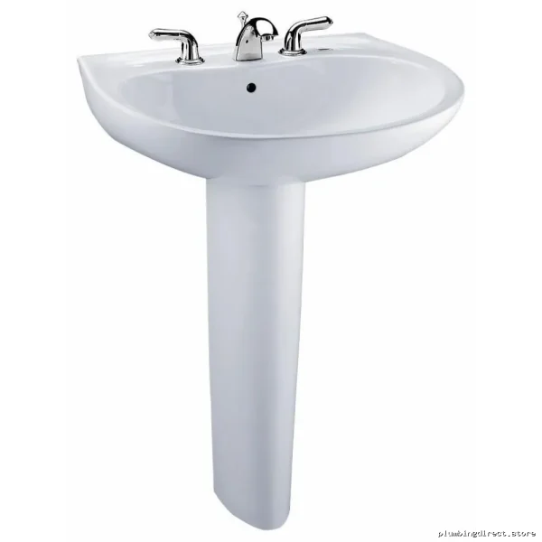 Cotton White Finish Pedestal Sink Top-Only Unit - LT242.4G#01 Toto