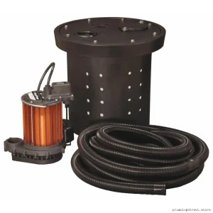Crawl Space Flood Control Sump Pump Kit - High-Efficiency