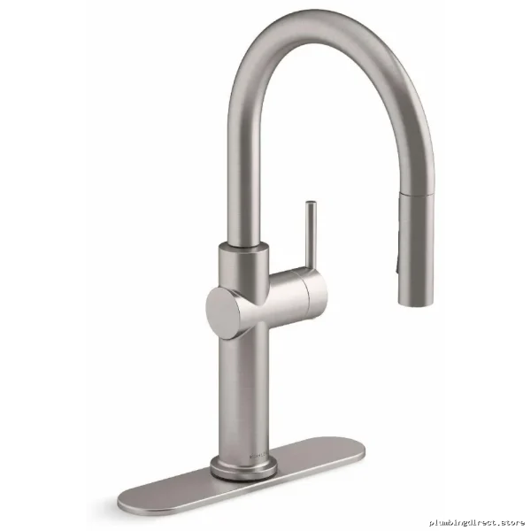 Crue Kitchen Faucet with Pulldown Spray | Vibrant Stainless Steel | 22972-VS Kohler - Image 2