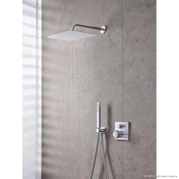 Curved Chrome Shower Arm for Duravit UV0670017U00 - Image 2