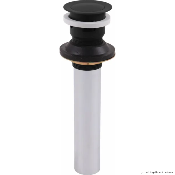 Matte Black Push Pop-Up with Overflow Feature - Delta 33W576BL