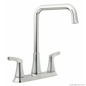 Danika Modern 2-Handle Kitchen Faucet - Chrome Finish Durable Design Easy Install Model 87633