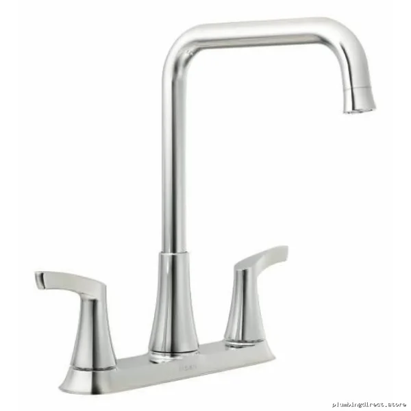 Danika Modern 2-Handle Kitchen Faucet - Chrome Finish Durable Design Easy Install Model 87633