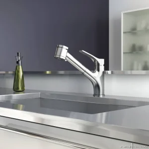 Deka Surfer Chrome Faucet with Pullout Spray - KF1268-110 Kalia Design