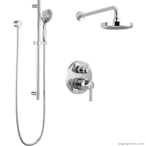 Delta 14 Series Chrome Round Shower Trim Kit Without Valve DF-TKIT1-PBR