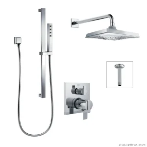 Delta 17 Series Chrome Shower Kit with Integrated Diverter - DF-KIT16-WS