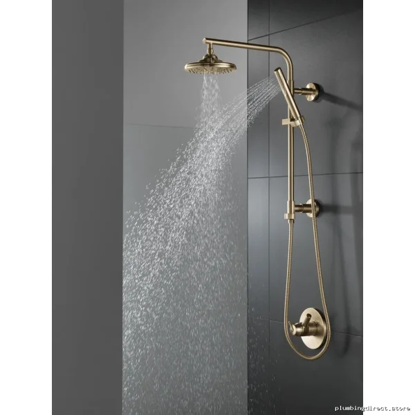 Delta CZ58810 Modern 18-Inch Round Shower Column in Champagne Bronze - Image 4