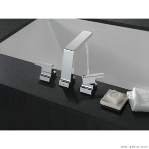 Delta 3 Hole Roman Tub Faucet Trim - Lumicoat Chrome Finish T2799-PR