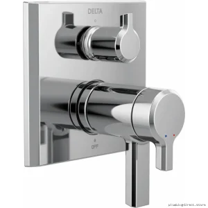 Delta 3-Setting Diverter Valve Trim in Chrome - Pivotal TempAssure 17T Series
