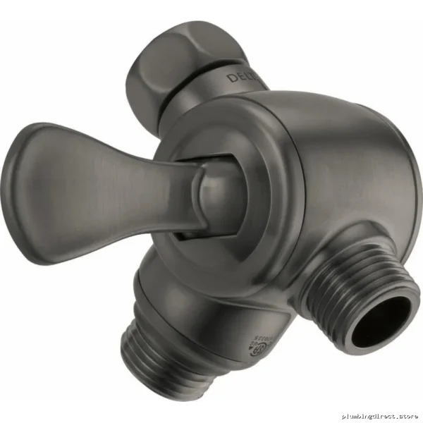 Delta Black Stainless 3-Way Shower Diverter with Hand Shower Arm U4929-KS-PK