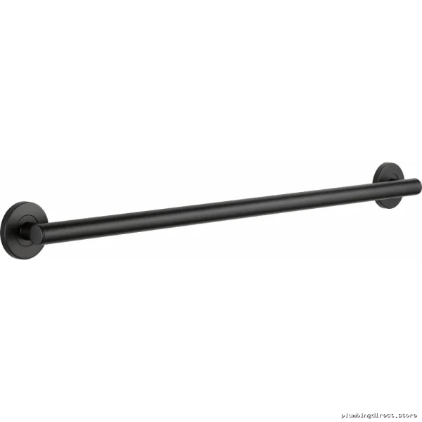 Delta 36 Inch ADA Compliant Matte Black Grab Bar - Modern Bathroom Safety - Image 2