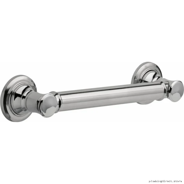 Decorative 12 Inch ADA Shower Grab Bar - Chrome Delta 41612