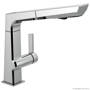 Pivotal Pullout Spray Faucet for Kitchen - Chrome 4193-DST Delta