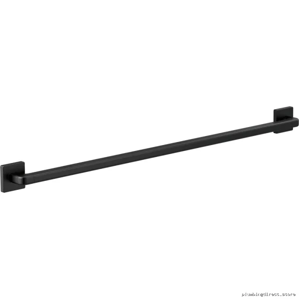 Delta 42-Inch ADA-Compliant Modern Angular Bathroom Grab Bar - Matte Black - Image 4