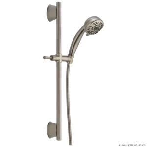 Delta Stainless 51599-SSDS 5-Function Adjustable Slide Bar Handheld Shower