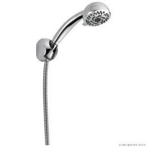 Delta 5-Setting Fixed Wall Mount Hand Shower with Chrome Finish - 55436-PK
