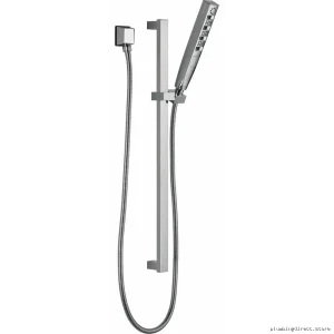 Delta 5 Spray Mode Hand Shower with Adjustable Slide Rail - Modern Chrome Finish 51140-PR