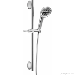 Delta Lumicoat Chrome 51386-PR 3-Mode Adjustable Slide Bar Handheld Shower