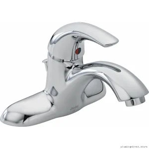 Delta Chrome Centerset Bathroom Faucet - Classic Design, 580LF Model