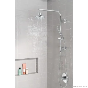 Delta 58810-PR 18-Inch Round Chrome Shower Column with Lumicoat Finish