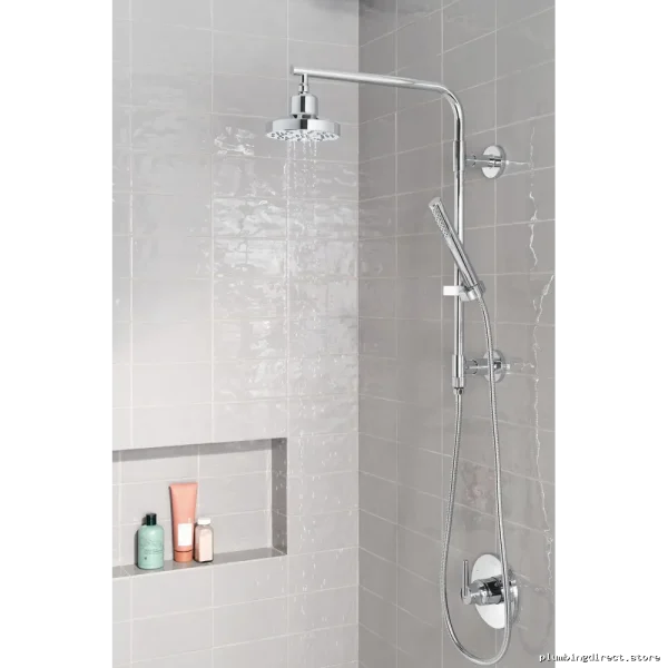 Delta 58810-PR 18-Inch Round Chrome Shower Column with Lumicoat Finish