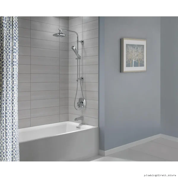 Delta Shower Column Round Design Lumicoat Chrome Finish 58820-PR for Home - Image 3