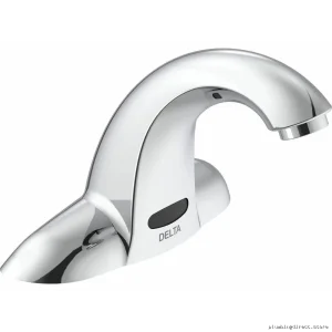 Battery-Powered 4CC Touchless Bathroom Faucet - Chrome 591TF1250 Delta Commercial-Grade