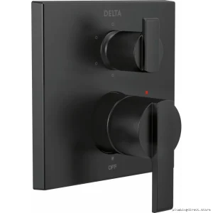 Delta Six-Setting Integrated Diverting Valve Trim - Matte Black