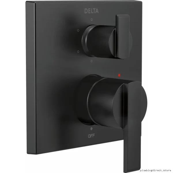 Delta Six-Setting Integrated Diverting Valve Trim - Matte Black