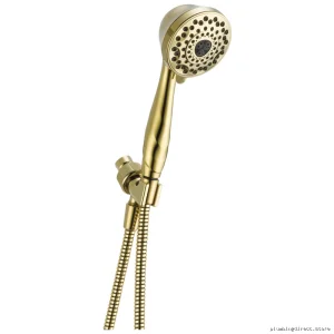 7-Setting Hand Shower with Polished Brass Finish - Model 59346-PB-PK Delta