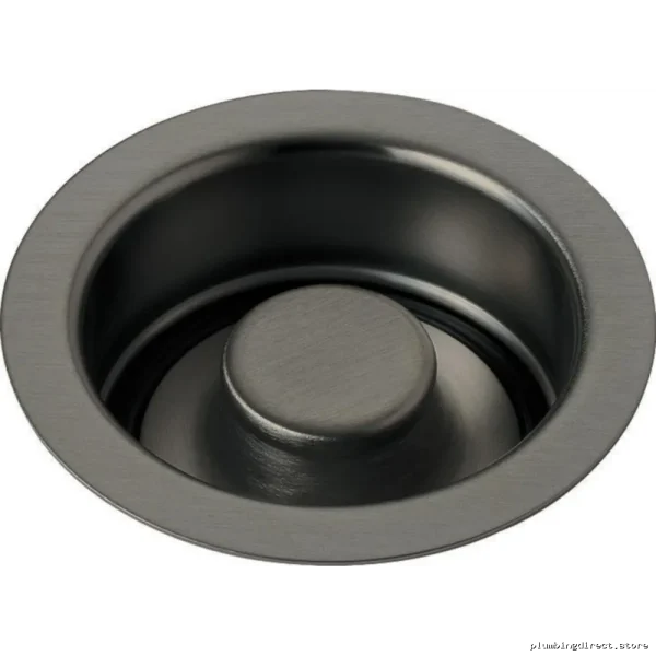 Delta Black Stainless Kitchen Sink Disposal Flange with Stopper 72030-KS - Image 2