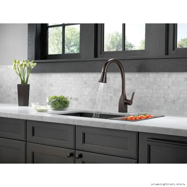 Delta 9183T-RB-DST Touch-Activated High-Arc Pulldown Kitchen Faucet in Venetian Bronze - Image 2