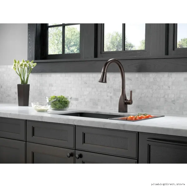 Delta 9183T-RB-DST Touch-Activated High-Arc Pulldown Kitchen Faucet in Venetian Bronze