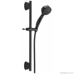 Delta ActivTouch Hand Shower with Adjustable Slide Bar - Matte Black 51549-BL