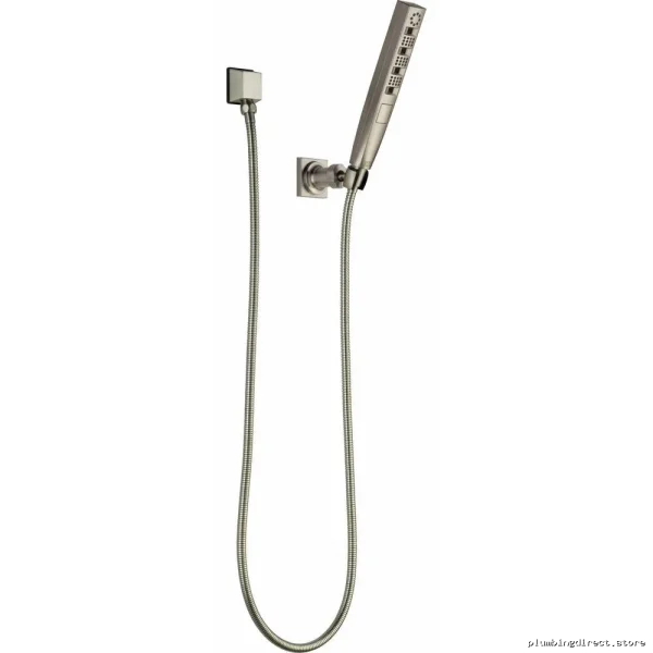 Adjustable 5-Setting Wall Mount Hand Shower | Lumicoat Stainless Delta - Image 2