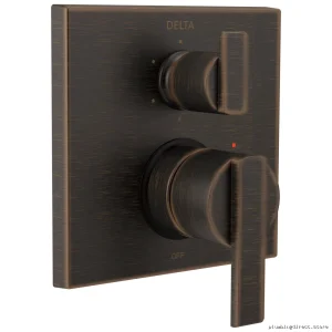 delta adjustable six-way diverter trims venit bronze