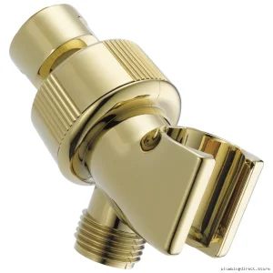 Delta Adjustable Polished Brass Handheld Shower Bracket - Model U340