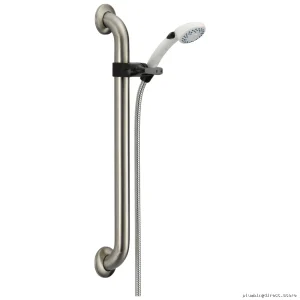 Delta Adjustable Hand Shower with Pause Function & Slide-Bar – Model#WHT