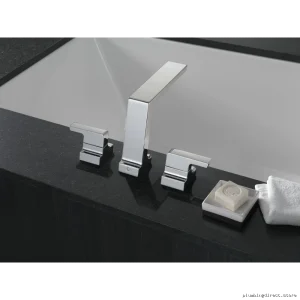 delta adjustable pivot-roman bathtub faucet chrome finish