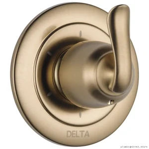 Delta Adjustable Shower Divertor Trim w/ 6 Settings in Champagne Bronze
