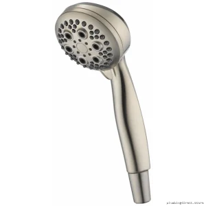 Delta Adjustable Spray 5-Setting Water-Saving Stainless Steel Hand Shower