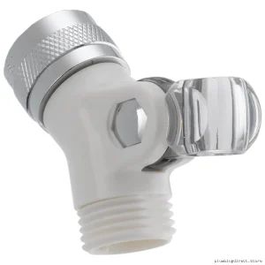 Delta Adjustable Swivel Connector for Handheld Showers – White U4002-WH-PK