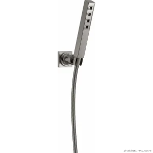 Adjustable Wall Mount Hand Shower H2Okinetic Tech Lumicoat Stainless Steel Luxury Model 55567-SS-PR Delta