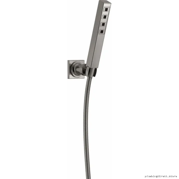 Adjustable Wall Mount Hand Shower H2Okinetic Tech Lumicoat Stainless Steel Luxury Model 55567-SS-PR Delta