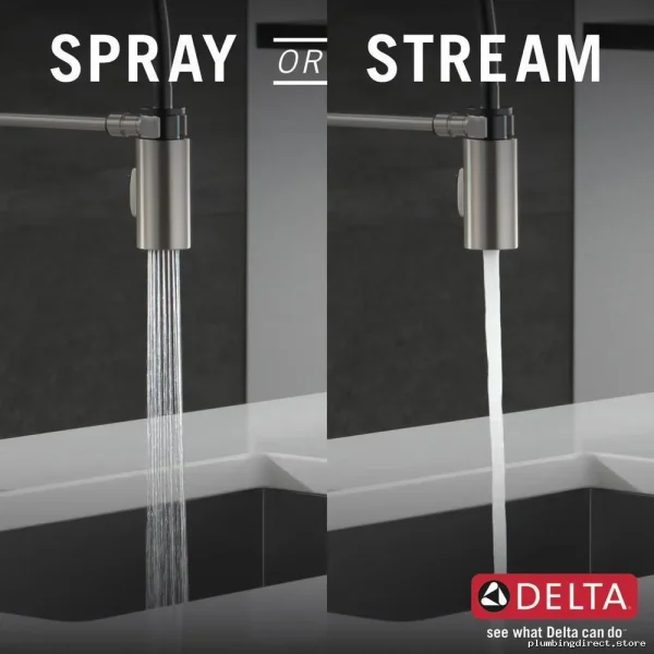 Delta Antoni Kitchen Faucet with Pull-Down Spray & SpotShield Stainless Steel - Image 3