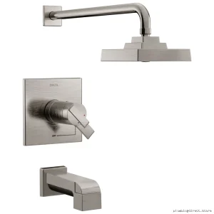 Delta Ara 17T Series Stainless Steel Tub & Shower Trim with TempAssure H2Okinetic