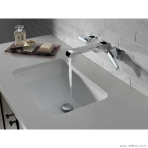 Delta Ara Chrome 2-Handle Wall-Mount Bathroom Faucet Trim T3567LF-WL