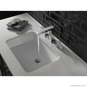 Ara Modern Widespread Chrome Delta Bathroom Faucet