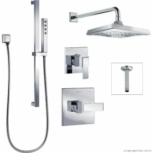 Delta Ara Monitor 14 Chrome Shower Valve Kit with Stops - DF-KIT4-WS